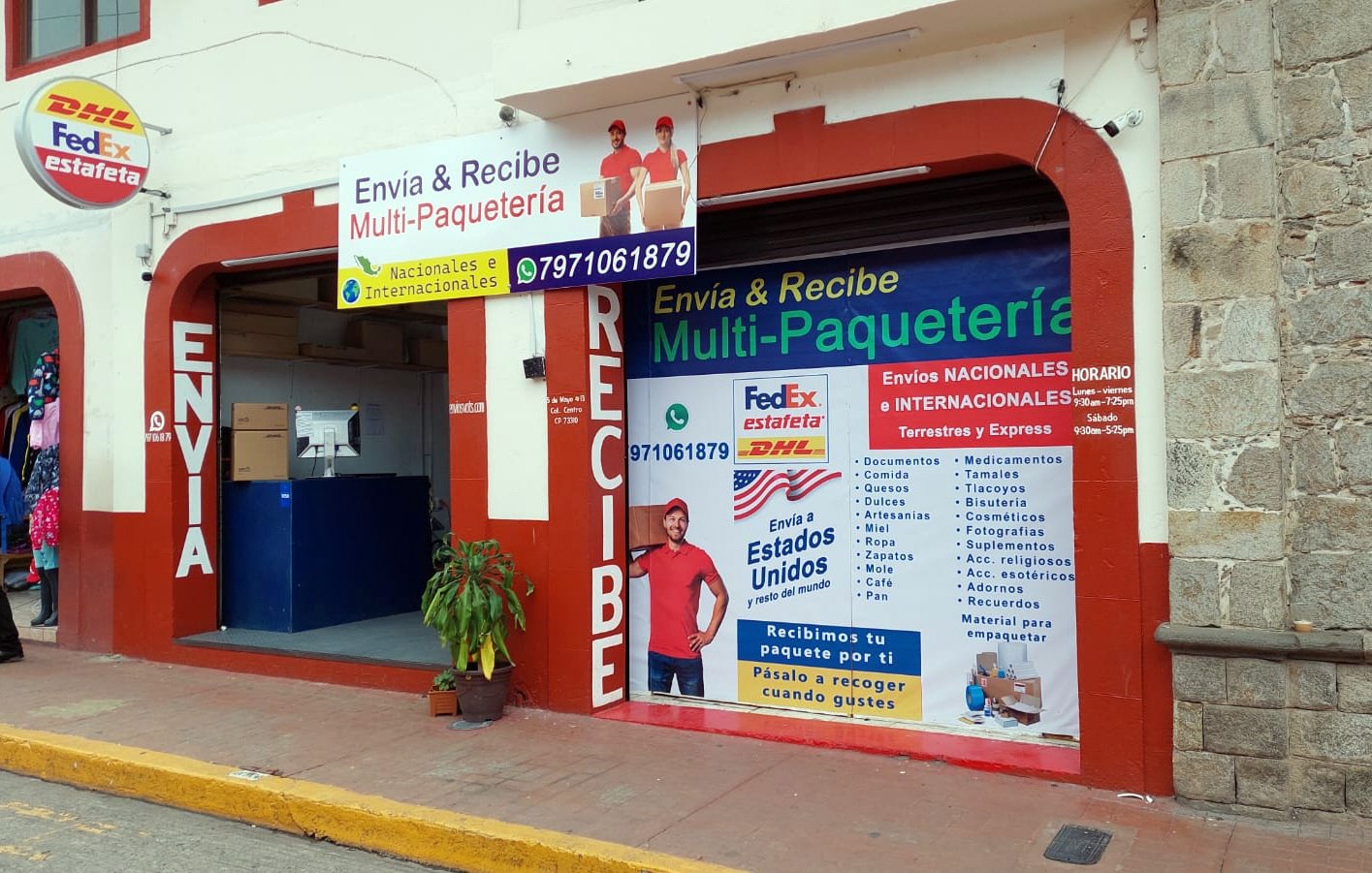 Fachada Envía y Recibe Zacatlán